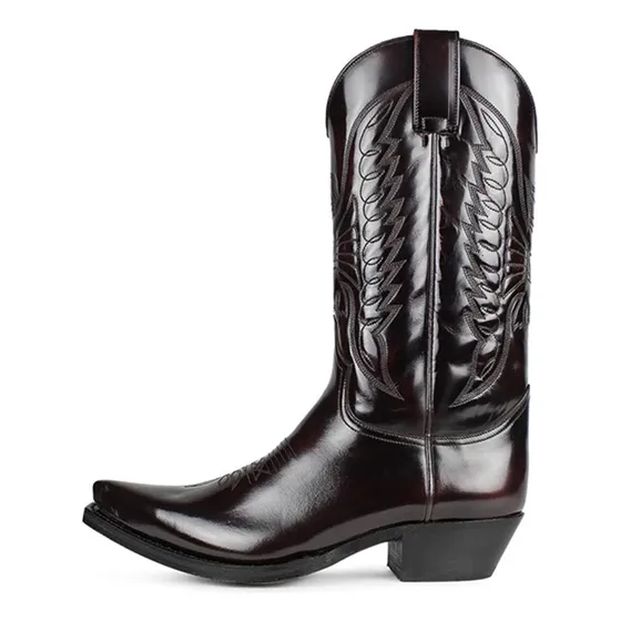 Nuevos Zapatos De Cuero De Invierno Con Botas Vaqueras Weste