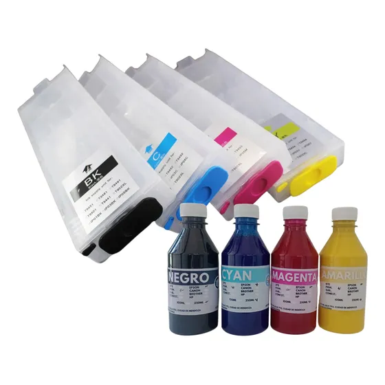 Cartuchos Recargables Compatibles Wf C 5390 5890 + 1l Tintas