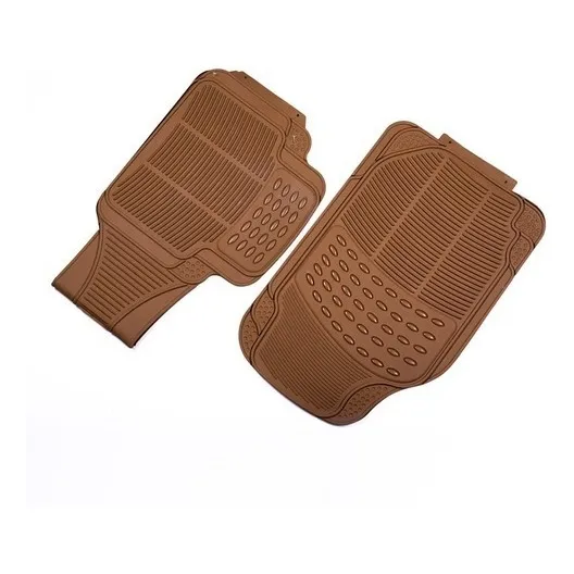 Cubre Alfombra Pvc 3 Piezas Oregon Beige Goma Pesada Autos