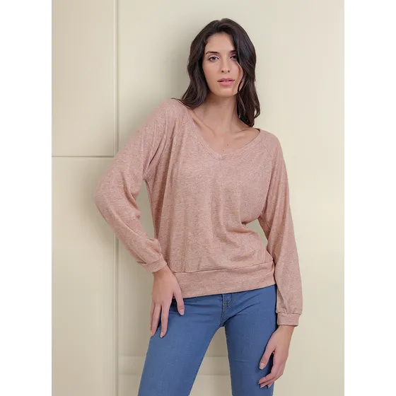 Sweater Lanilla Vade Retro Mujer Escote En V