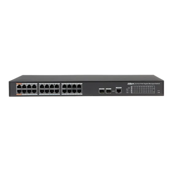 Switch Dahua 24 Puertos Gigabit Administrable Hi-poe 60w