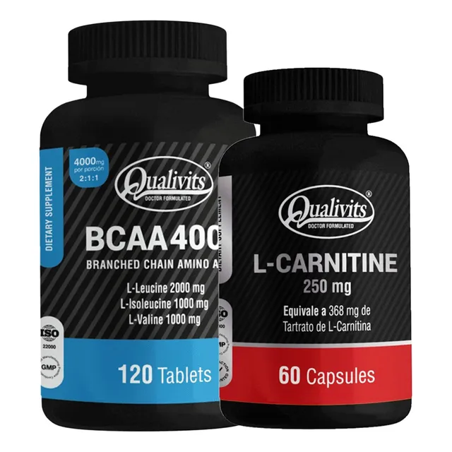 Bcaa 4000 Aminoácidos + L Carnitina X 60 Qualivits Quemador