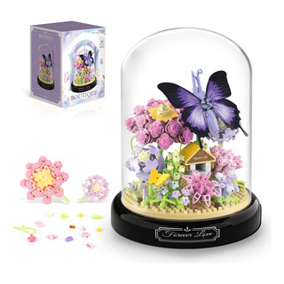 Bloques De Flores Artificiales Para Armar Compatible 582pcs Bloques De Flores Artificiales Para Armar Compatible 582pcs