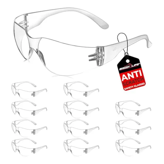 Gafas De Seguridad Bison Life, Envoltorios Resistentes A Los