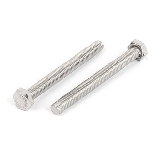 Parafusos Sextavados Inox 304 M640 Rosca Completa/meia Parafusos Sextavados Inox 304 M640 Rosca Completa/meia