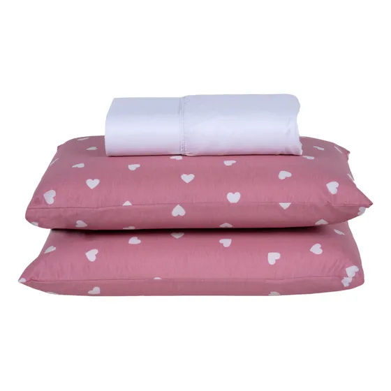 Conjunto Lençol Casal 3 Pecas  Estampado Algodão 200 Fios
