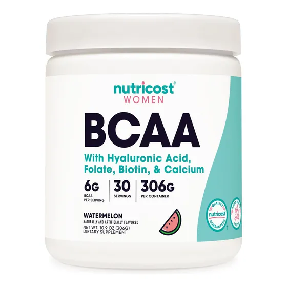 Suplemento Nutricost Bcaa Para Mujer, Sandía, 30 Porciones
