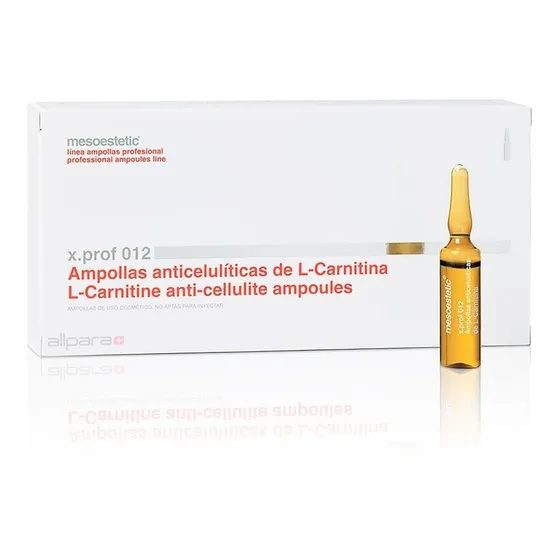 5 Ampollas Anticeluliticas L-carnitina 5ml C/u - Mesoestetic