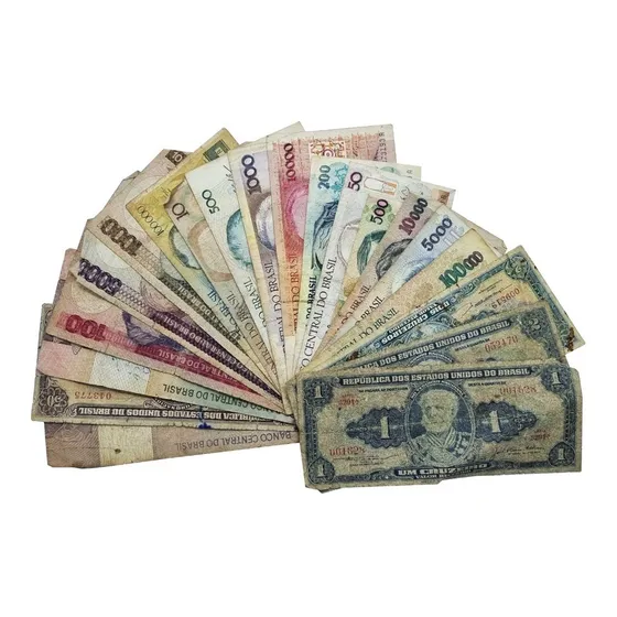 20 Cédulas Antigas Gastas Notas Nacionais Sem Repetir Utg
