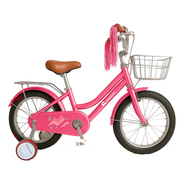 Bicicleta Infantil Para Niña Rodada 16 Con Ruedas Auxiliares Color Rosa Tamaño del cuadro 16