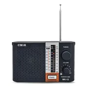 Radio Parlante Analógico Antena Linterna Am/fm/tv/sw/usb Negro