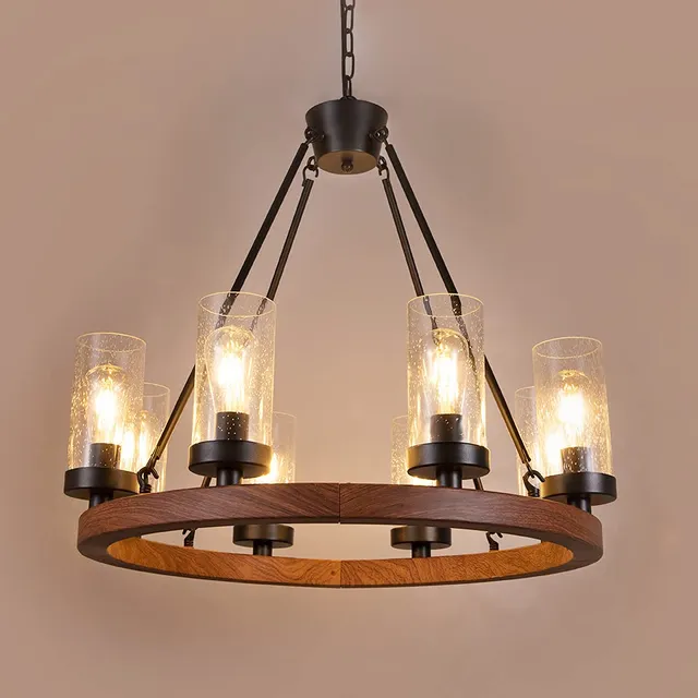 Candelabro Casa Campo 8 Luz Wellmet Para Comedor Rueda Carro