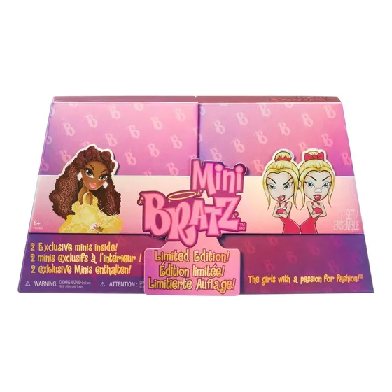 Bratz Set 2 Mini Muñecas Holiday Felicia + Tweevils