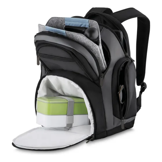 Mochila Universitária - Compartimento P/ Marmita E Notebook