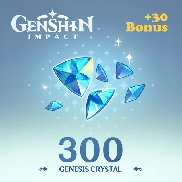 Genshin Impact Cristal Génesis Recarga Juego [x300 + 30]