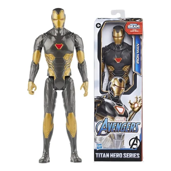 Figura De Marvel Iron Man Black 30 Cm Juguete Traje Negro