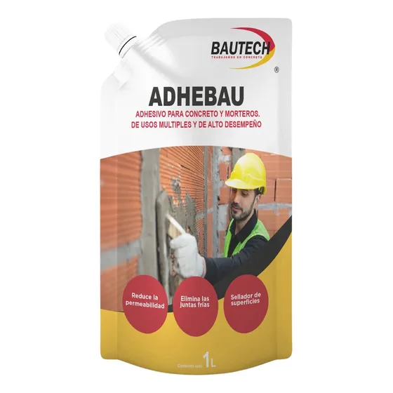 Kit Adhebau Bautech Adhesivo Para Concreto Y Morteros 5l