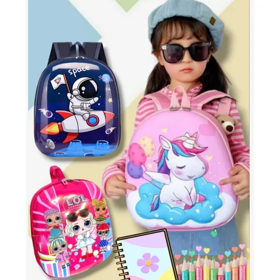 Mini Mochila Infantil 3d Morral Escolar Para Niñas Y Niños