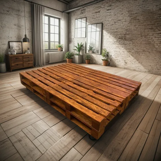 Cama De Dos Plazas De Palets
