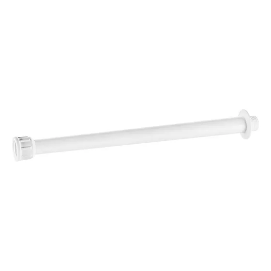 Cano Para Chuveiro Elétrico Braço Com 30 Cm Plástico Branco Acabamento Fosco