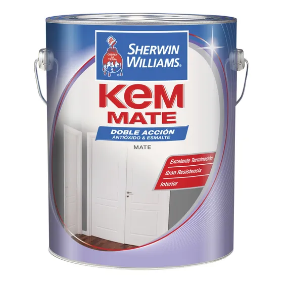 Pinturas Sherwin Williams Kem Mate Da Negro 4 Lts