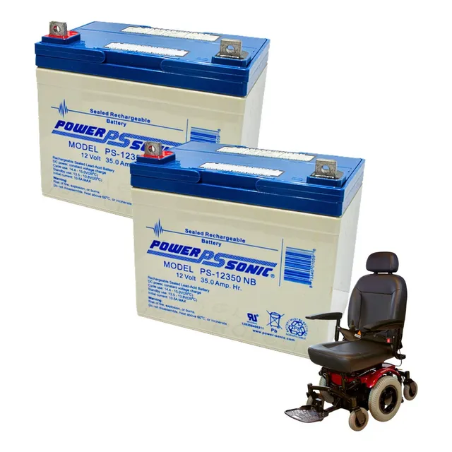 2 Piezas Reemplazo Apc Break Ps12350 12v 35ah Power Sonic