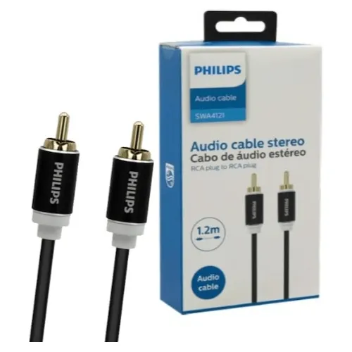 Cable Audio Rca Apantallado 1,2m Philips - Electromundo