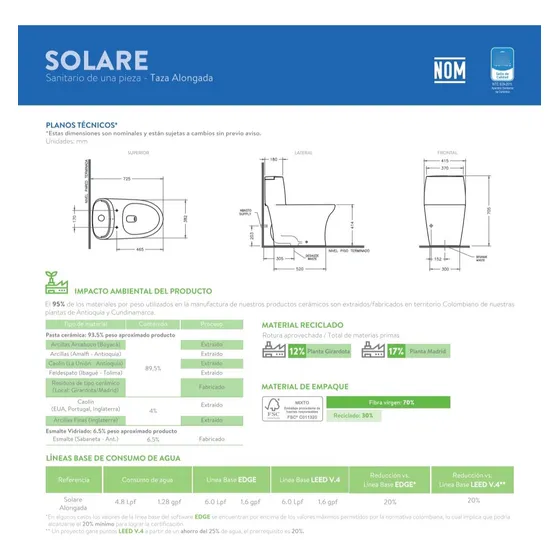 Arg Corona Wc-sanitario Solare Blanco Brillo