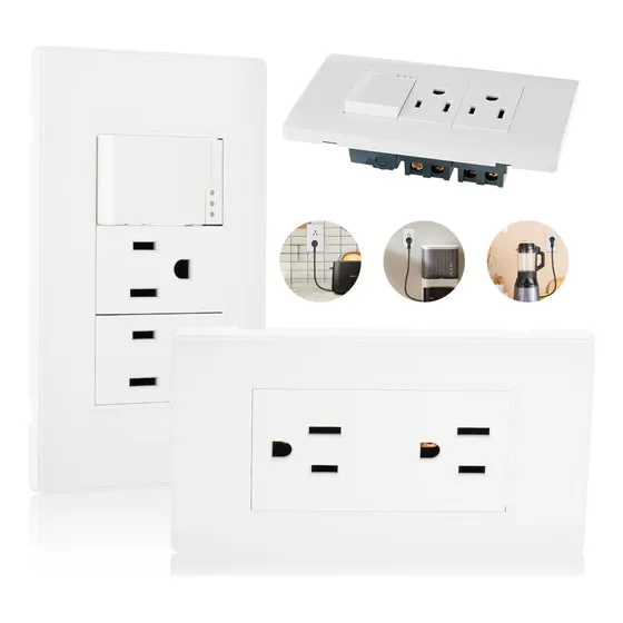 Kit De 10 Contacto Dúplex + 10 Placa 2 Contacto 1 Apagador