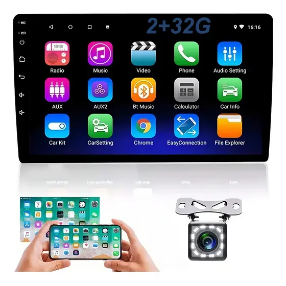 2g+32g Doble Din Android Car Stereo 10 Pulgadas Con Wifi Gps | Cuotas sin interés