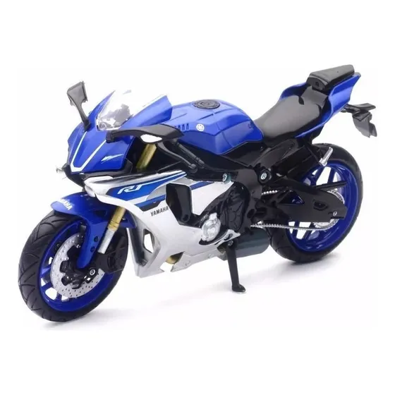 Motocicleta Yamaha Yzf R1 Collection, escala 1:12, color azul