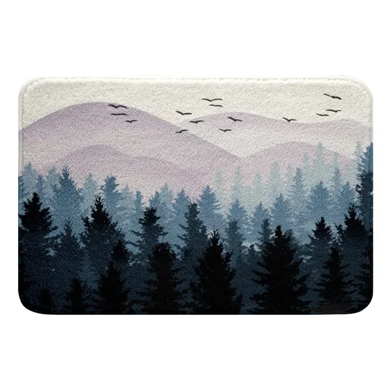 Feelyou Alfombra Baño Antideslizante Para Niño Diseño Arbol