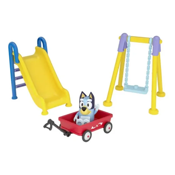 Figura Bluey Set De Bluey Y Columpio Nuevo Y Original
