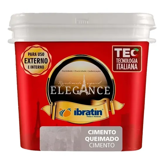 Cimento Queimado Elegance Ibratin Interno/externo Cor Ciment