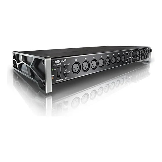 Interface Usb De Montagem Em Rack Tascam Us-16x08 Para Grava