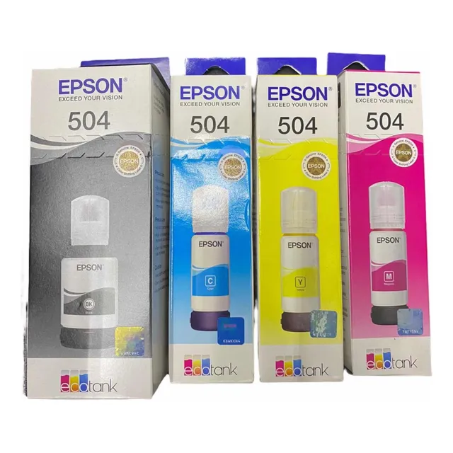 Tintas Epson 504 Kit Cyan Magenta Amarillo Y Negro L4150