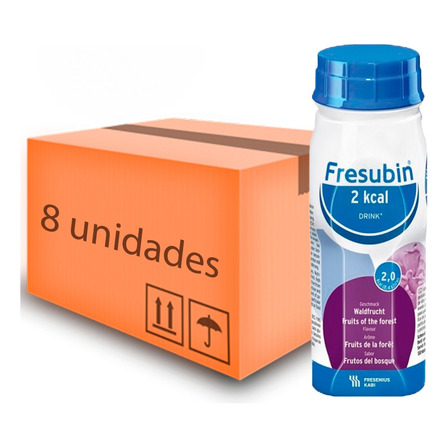 Fresubin 2 Kcal - Sabor Frutas Da Floresta - Kit 8 Unidades Fresubin 2 Kcal - Sabor Frutas Da Floresta - Kit 8 Unidades