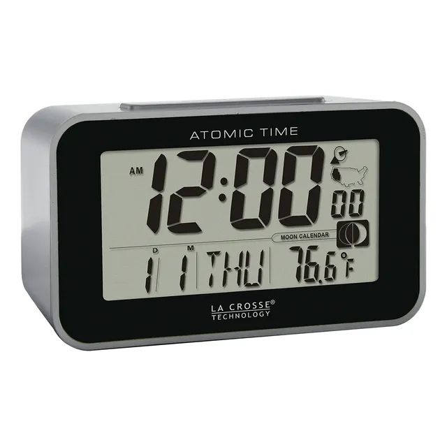 Crosse Technology Reloj Despertador Lcd Atomico Largo Ancho