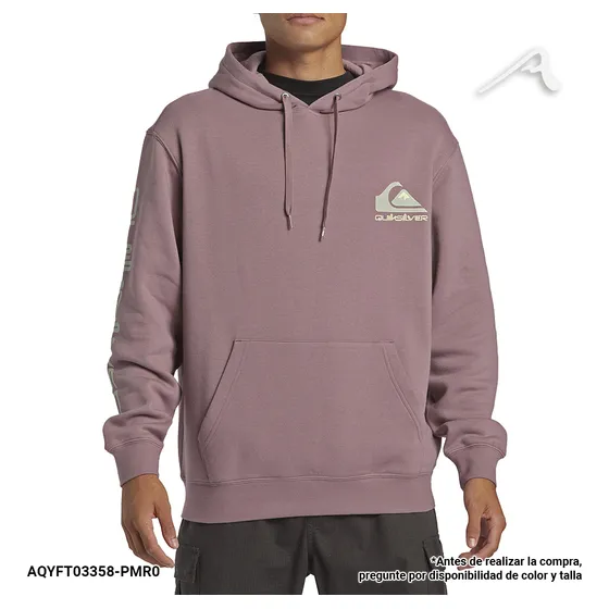Sweater Rosado Omni Logo Hoodie Para Caballero Quiksilver