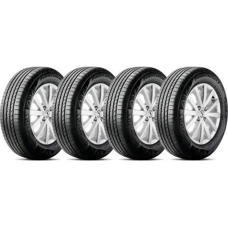 Kit 4 Pneus 195/55R16 Continental PowerContact 2 87H Aro 16