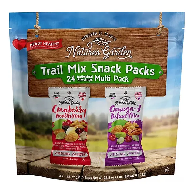 Nature's Garden Trail Mix Snacks Packs (nueces 24 Pack)