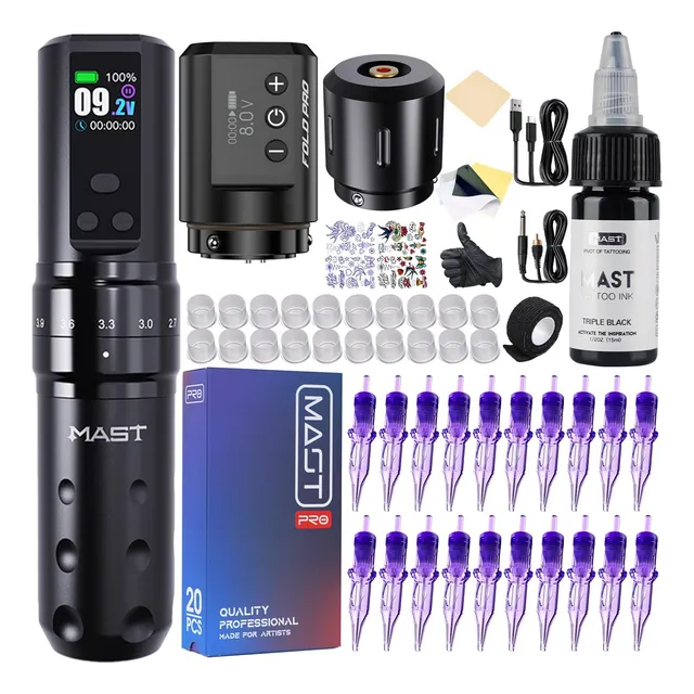 Kit De Tatuaje Profesional Mast Plegable2, Kit De Mmv5k