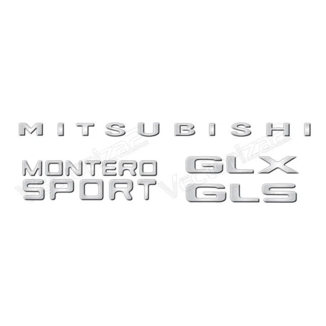 Emblemas Relieve Mitsubishi Montero Sport Gls Glx