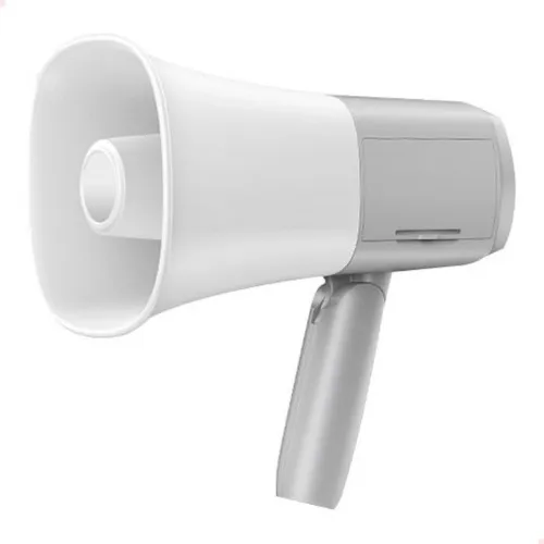 Megafone Profissional Gravador Amplificador Recarregável Usb Cor Branco