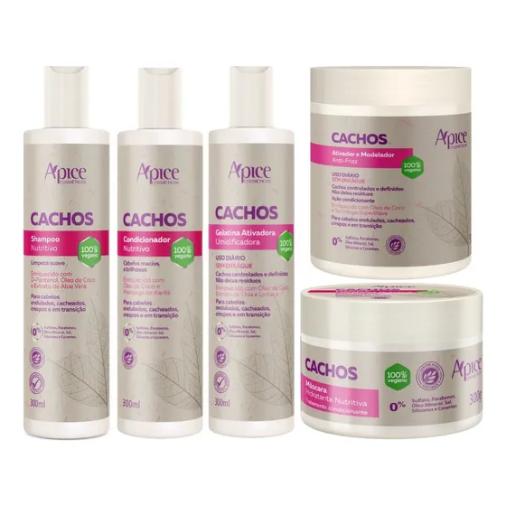 Apse Cosmetics Cachos Kit Completo 5 Itens