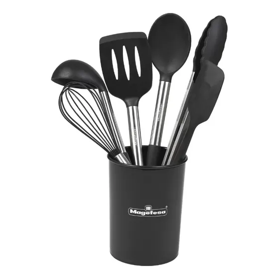 Set De 07 Utensilios De Silicona Magefesa / 34460