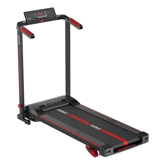Esteira elétrica ergométrica dobrável Genis GT500 127/220V cor preto e vermelha