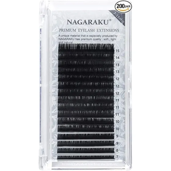 Pestañas Pelo A Pelo Nagaraku Premium Mixta 0.10d Naturales 