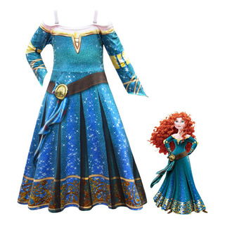 Vestido De Valiente Mérida Cosplay For Niña De Halloween Vestido De Valiente Mérida Cosplay For Niña De Halloween