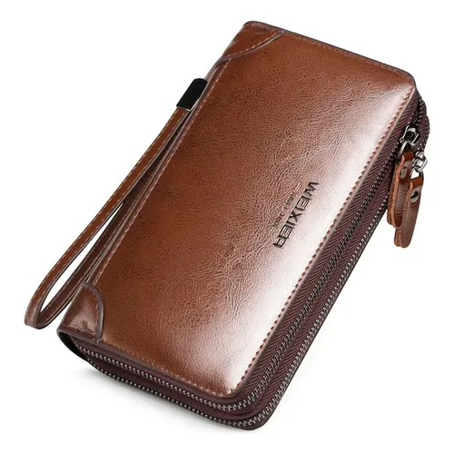 Leather Wallet Multi-card Oil Wax Leather Retro Casual